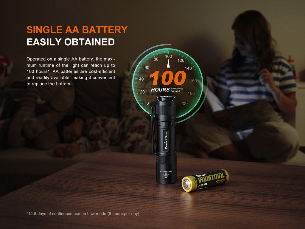 Fenix E12 V3 Pocket EDC AA Flashlight