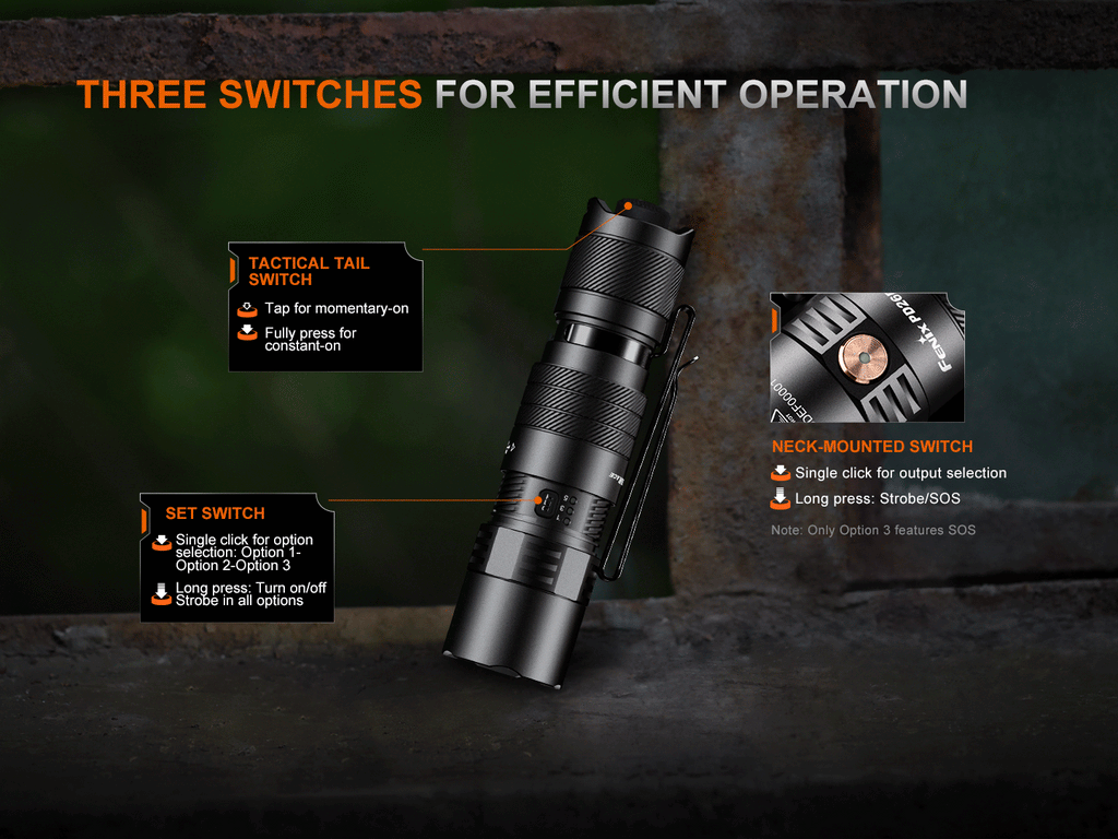 Fenix PD26R ACE Multi-Mode Compact Tactical Flashlight