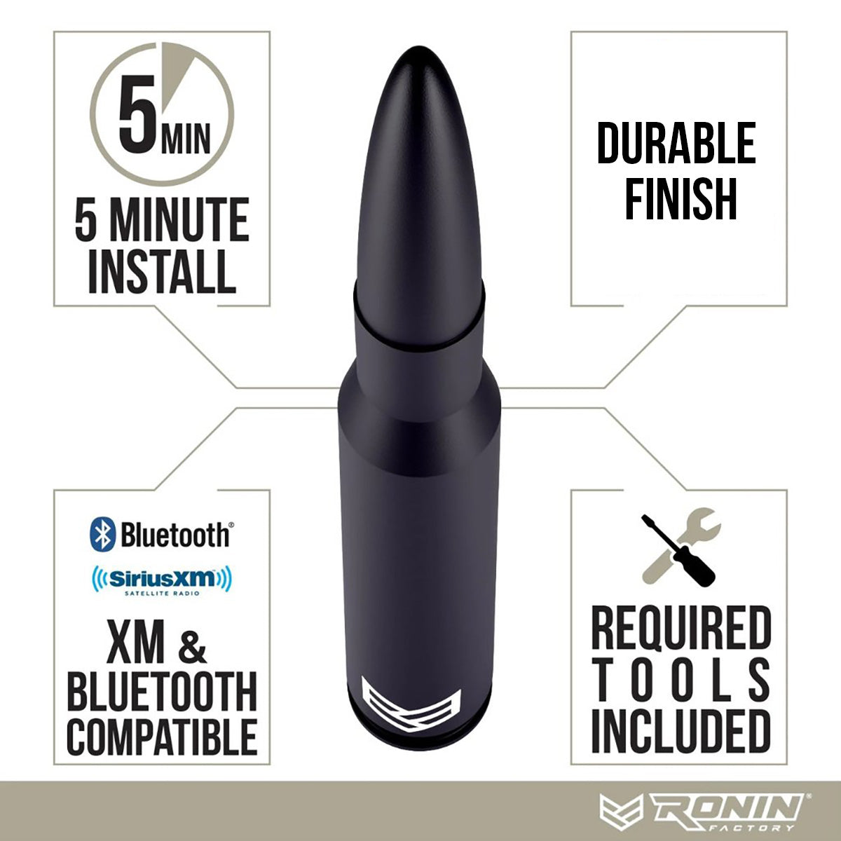 DODGE RAM TUFFLOCK® BULLET ANTENNA