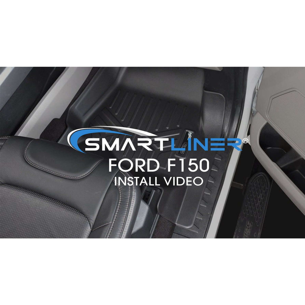 SMARTLINER Custom Fit Floor Liners For 2022-2025 Ford F-150 Lightning Only fits with 2nd Row Bucket seats without under seat fold-flat storage