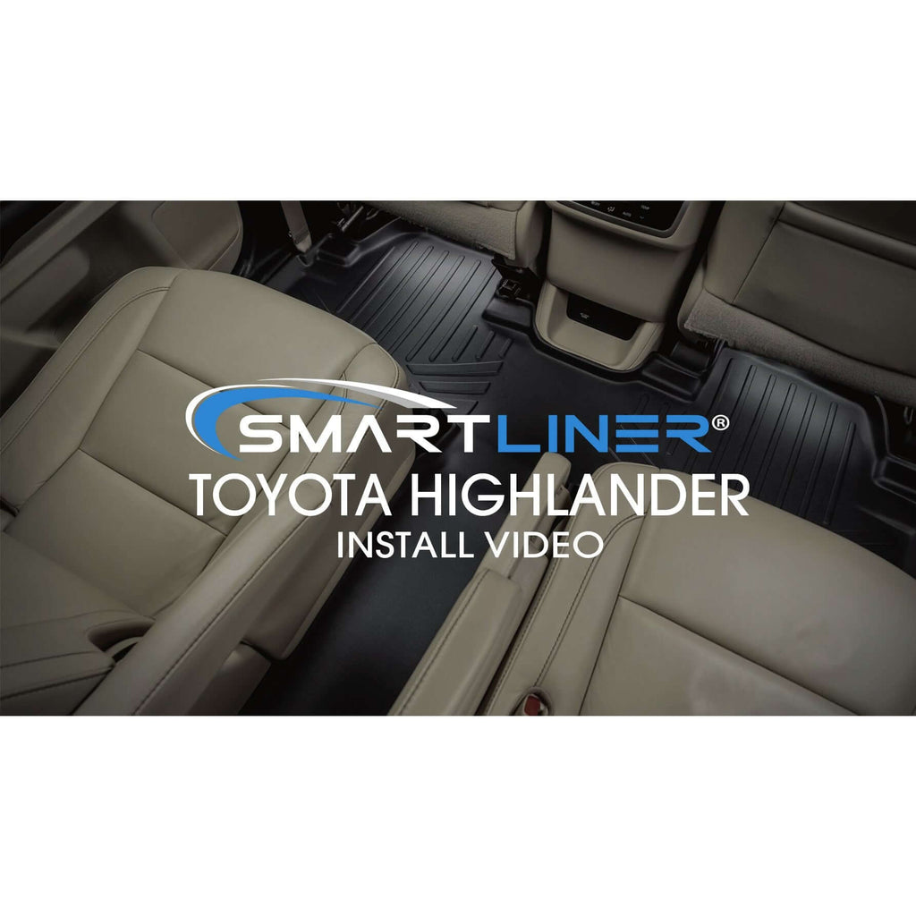 SMARTLINER Custom Fit Floor Liners For 2014-2019 Toyota Highlander with 2nd Row Bucket Seats (No Hybrid Models)