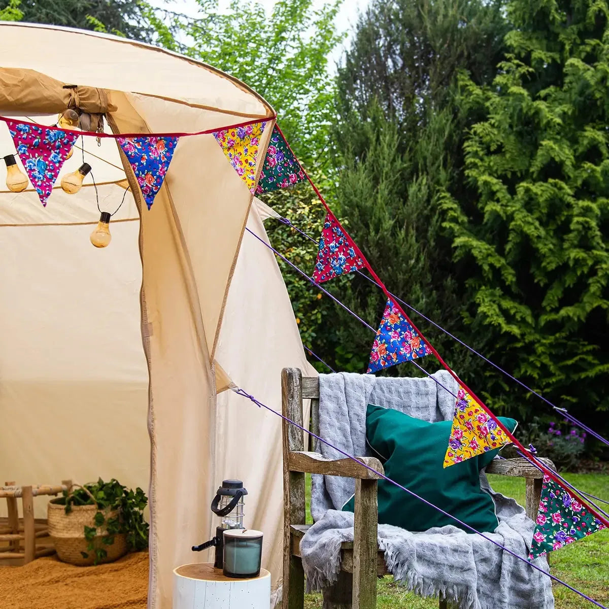 Boutique Camping 5m Cotton Camping Bunting
