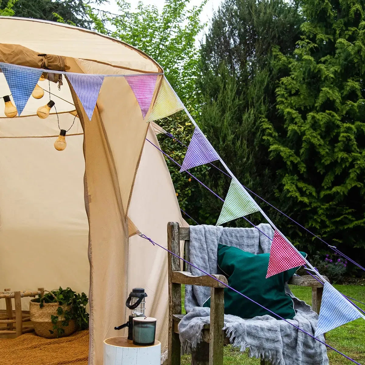 Boutique Camping 5m Cotton Camping Bunting