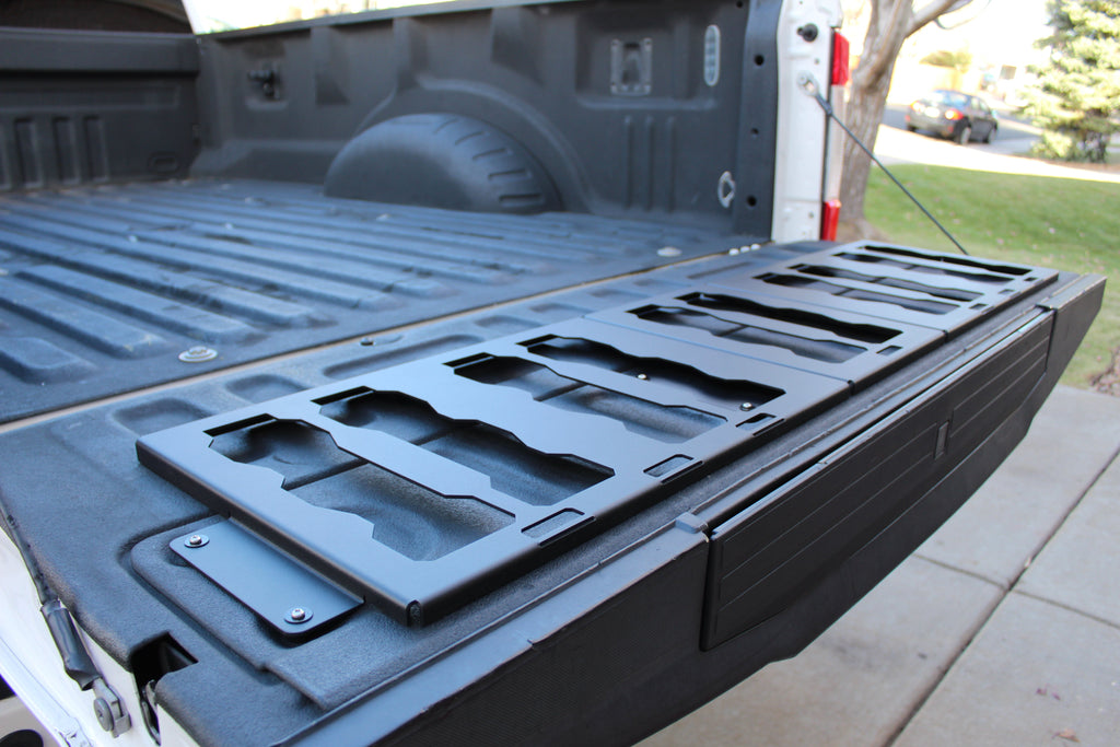Integral Tailgate Plate - Super Duty (2017-2022) - Compatible with Milwaukee Tool Packout Organizers