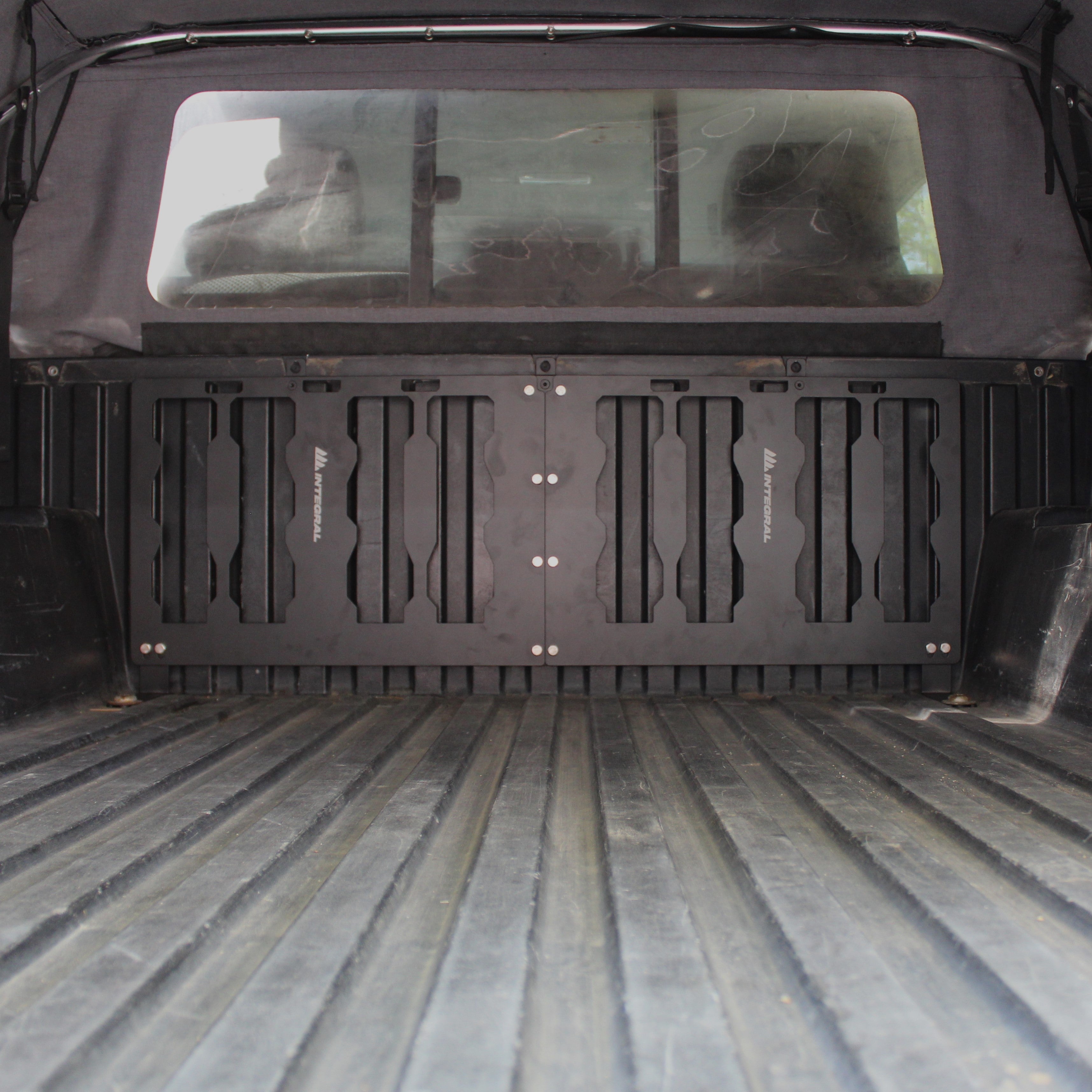 Integral Bulkhead Panel - Toyota Tacoma 2005 - 2023 (Short Bed) - Compatible with Milwaukee Tool Packout Organizers