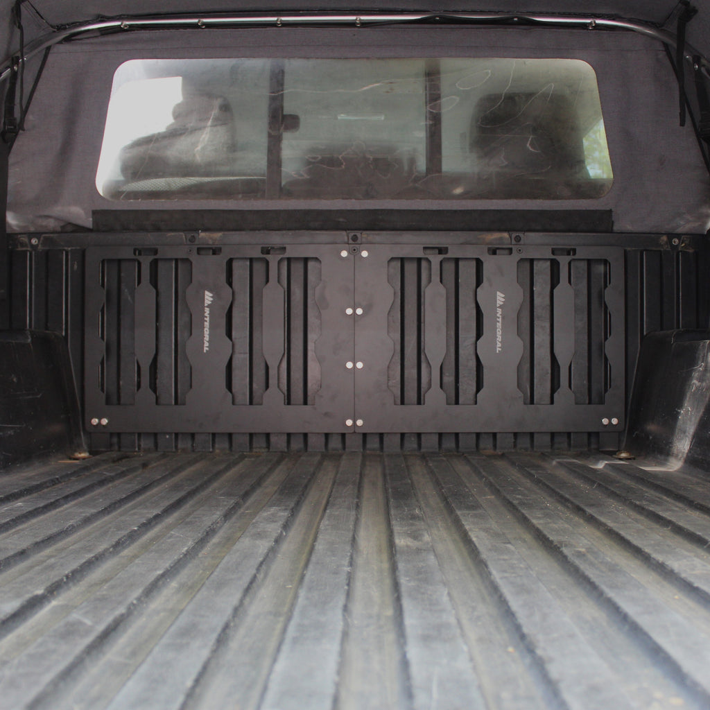 Integral Bulkhead Panel - Toyota Tacoma 2005 - 2023 (Short Bed) - Compatible with Milwaukee Tool Packout Organizers