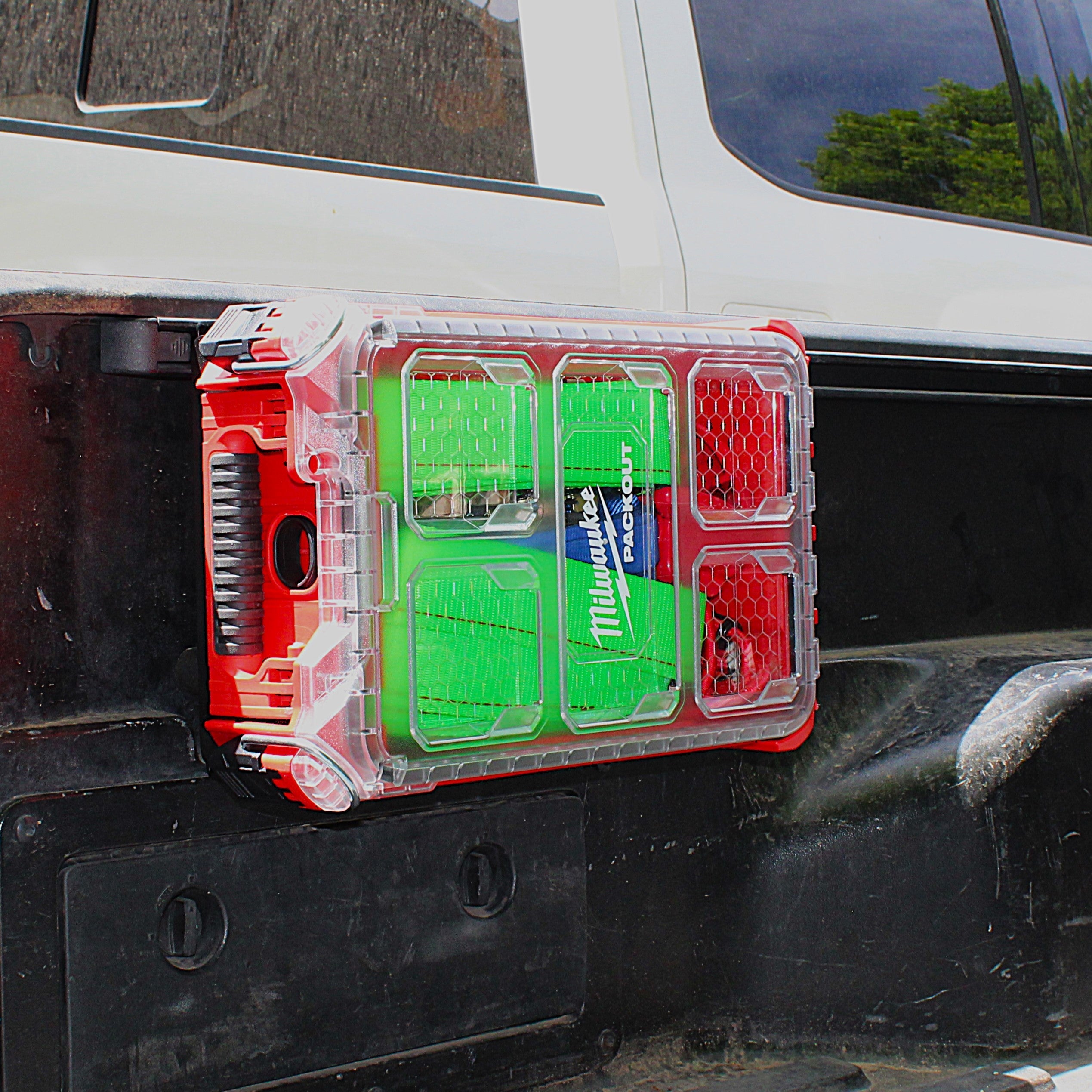 Integral Bedside Panel - Toyota Tacoma (2005+), Tundra (2007+), Jeep Gladiator (2019+) - Compatible with Milwaukee Tool Packout Organizers