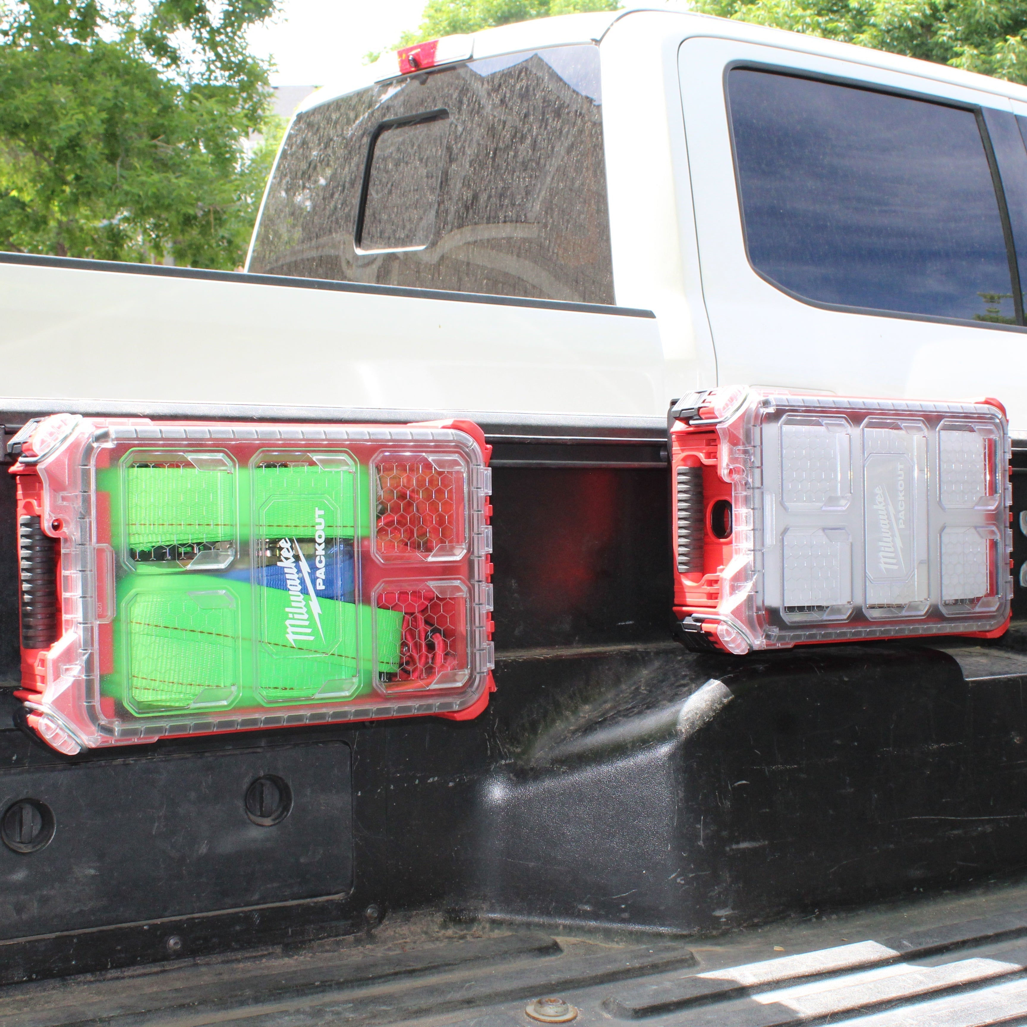 Integral Bedside Panel - Toyota Tacoma (2005+), Tundra (2007+), Jeep Gladiator (2019+) - Compatible with Milwaukee Tool Packout Organizers