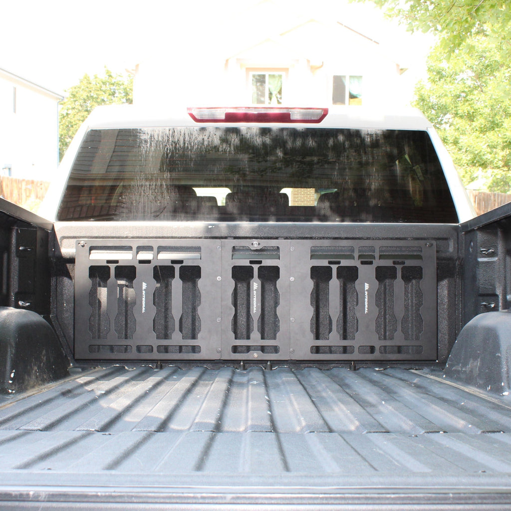 Integral Bulkhead Plate - Chevrolet Silverado & GMC Sierra 1500 (2019+) & HD (2020+) - Compatible with Milwaukee Tool Packout Organizers