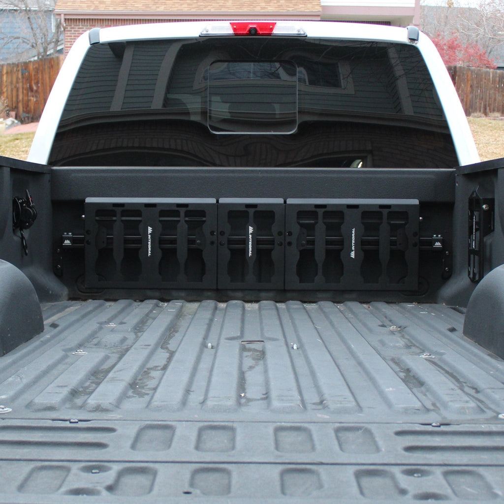 Integral Bulkhead Rail with Panel Kit - Super Duty (2017+) - Compatible with Milwaukee Tool Packout Organizers