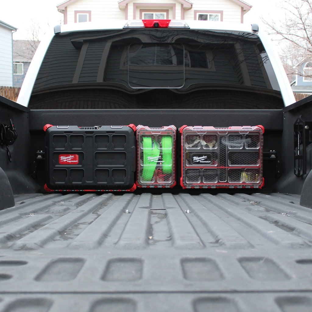 Integral Bulkhead Rail with Panel Kit - Super Duty (2017+) - Compatible with Milwaukee Tool Packout Organizers