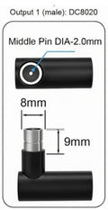SB50 to 8mm male (DC8020)