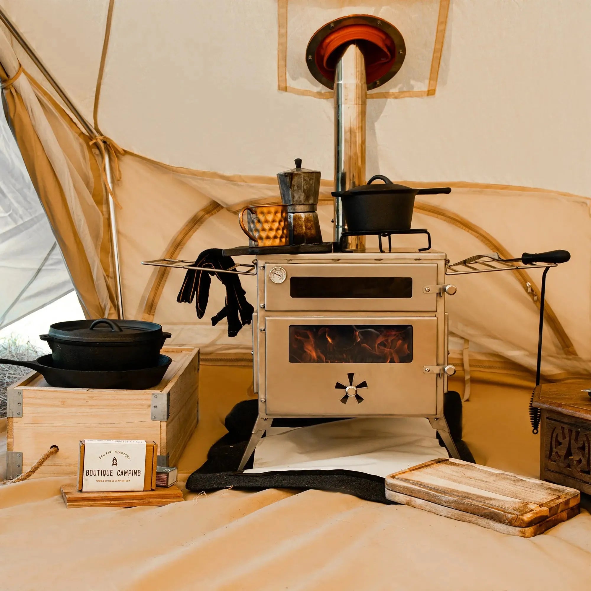 Pizza Oven Plus Wood Burning Stove Bundle