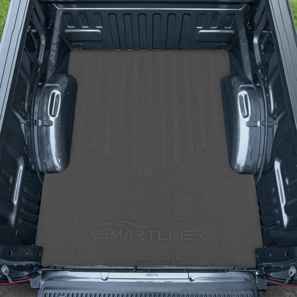 SMARTLINER Custom Fit Floor Liners For 2022-2025 Ford F-150 Lightning 2nd Row Bench seat without under seat fold-flat storage