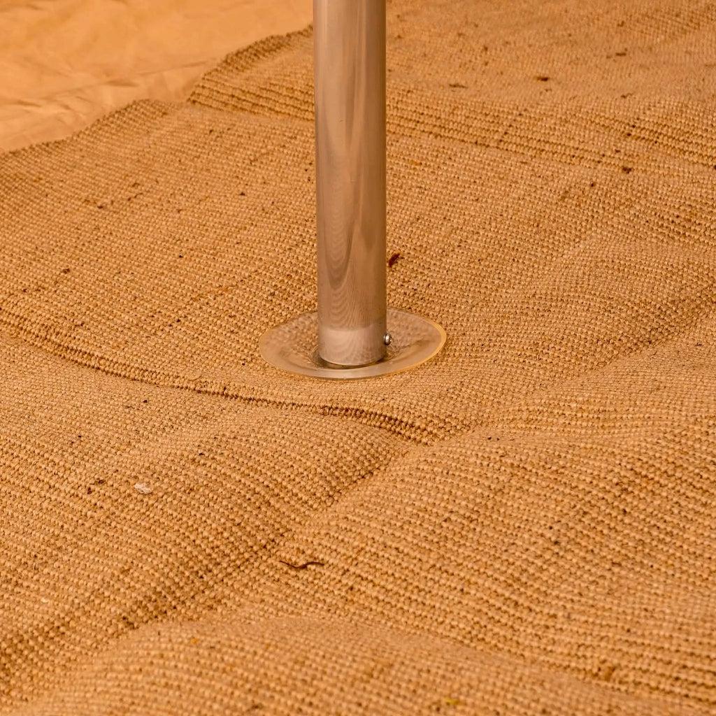Boutique Camping Bell Tent Half Moon Jute Matting