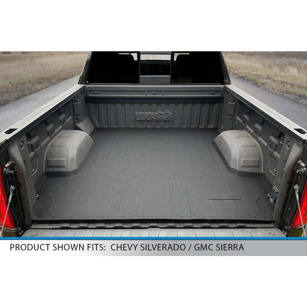 SmartCoverage™ Custom Fit Floor Liners For 2019-2021 Silverado/Sierra 1500 Crew Cab With 1st Row Bucket Seats & Vinyl Floor