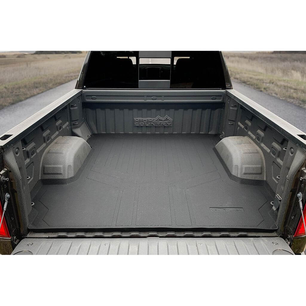 SmartCoverage™ Custom Fit Floor Liners For 2019-2025 Chevrolet Silverado 1500 Crew Cab With 1st Row Bench Seat (OTH Coverage) and Carpeted Flooring with the 2nd Row Underseat Storage