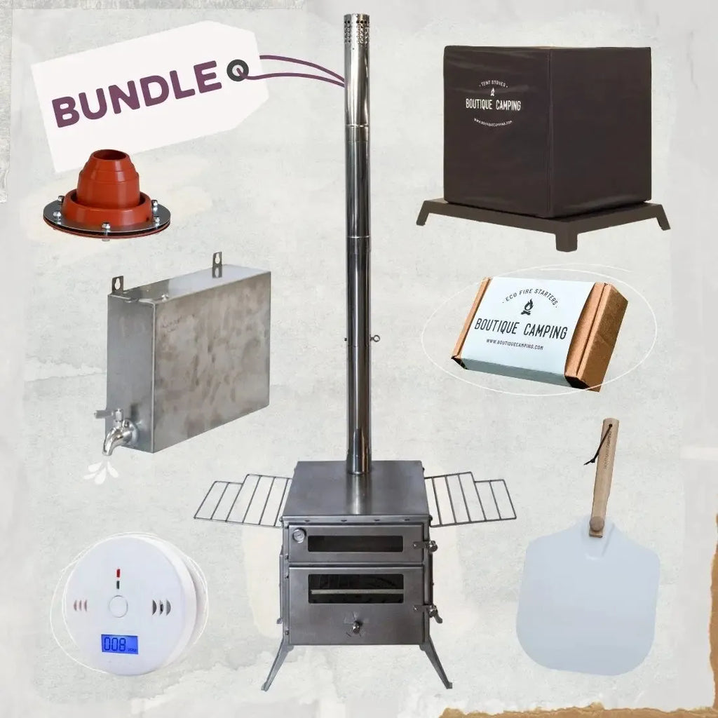 Pizza Oven Plus Wood Burning Stove Bundle