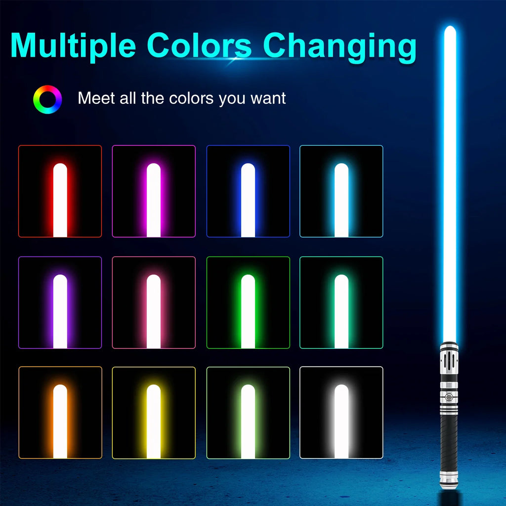 1977SaberFeast Neo Pixel Lightsaber Heavy Dueling RGB Metal Hilt