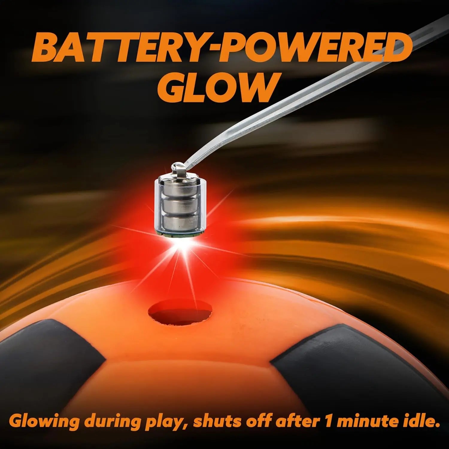 Joyfy Glow Soccer Ball Light Up Night Play Gift Toy
