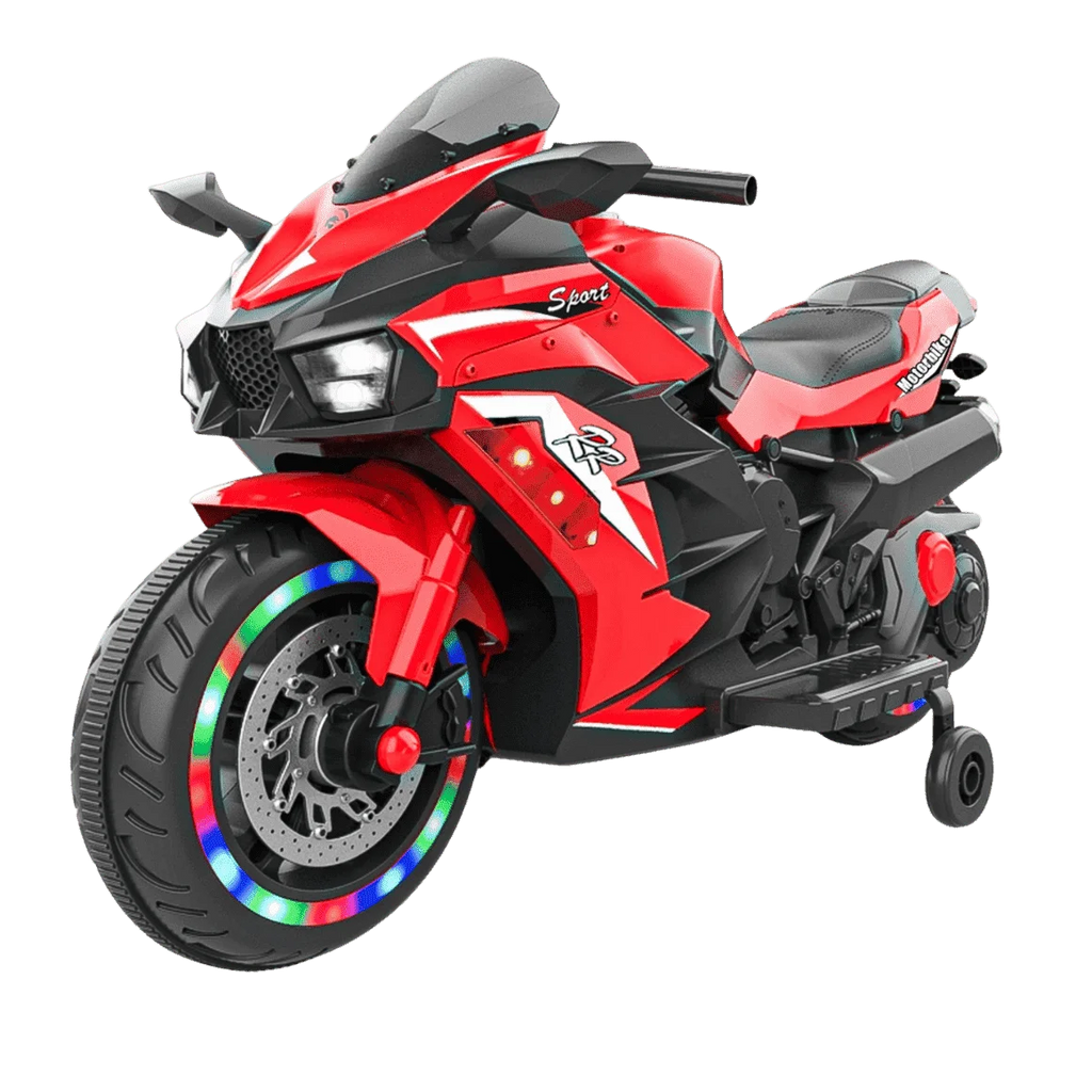 Jueshuai Outdoor 12V Electric Kids Motorcycle LED Lights Bluetooth Music