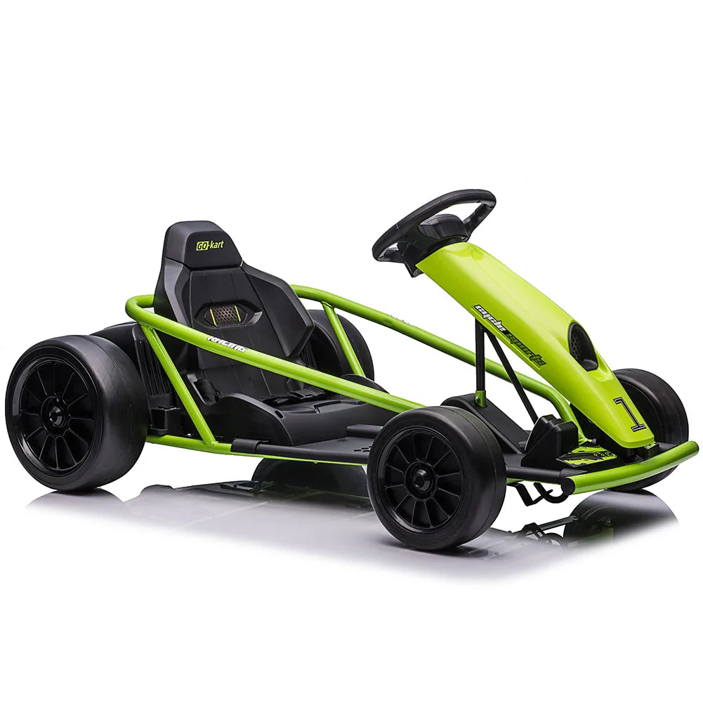 24V Electric Go Kart For Kids 8 To 12 Dual 300W Motors Ride On Toy