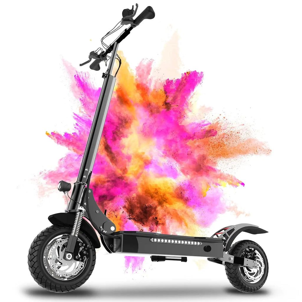 X750 1600W Electric Scooter 52V 20Ah Foldable Dual Suspension Brakes