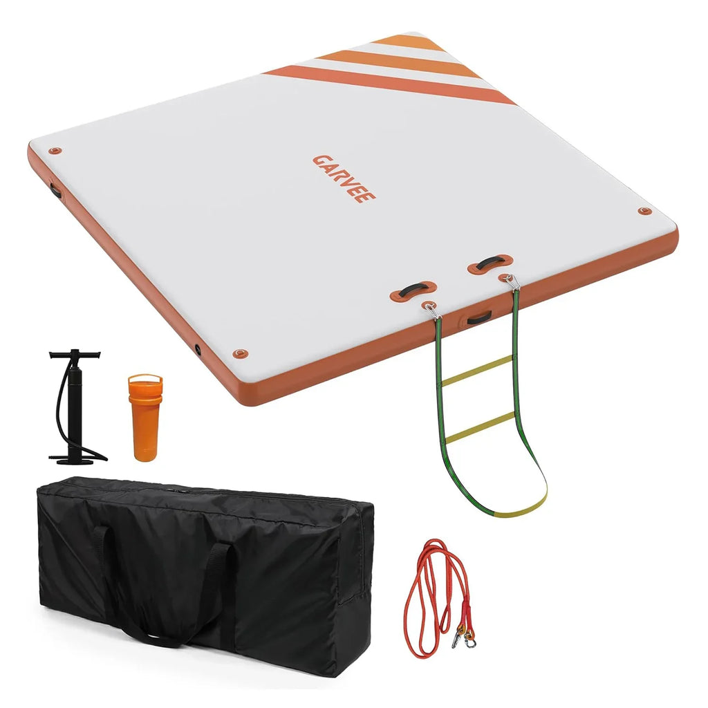 HiMISS Inflatable Floating Dock With Non Slip Surface For Lakes