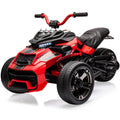 Kids 12V Ride-On Car Toy With Dual 2-Speed Motors Lights