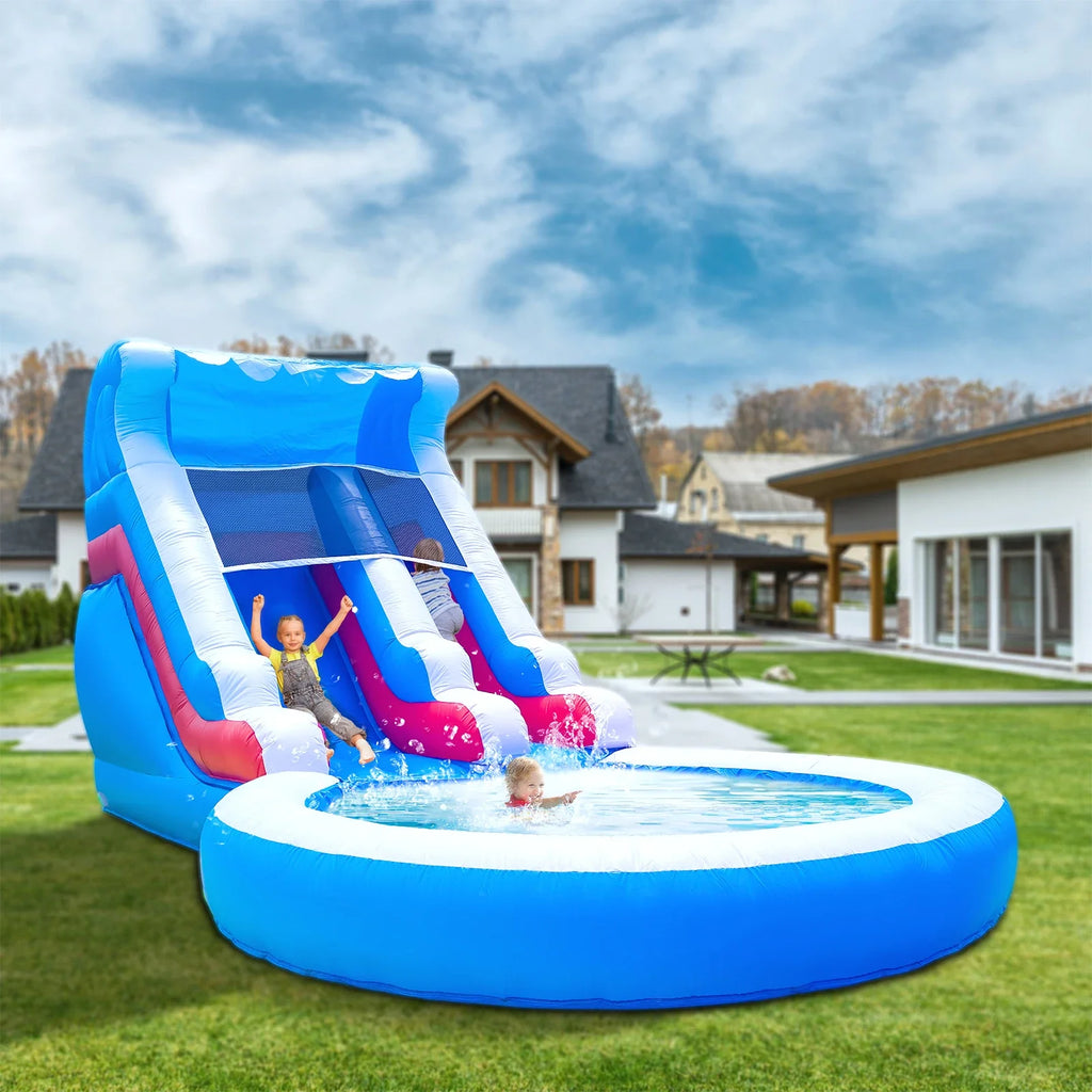 RTS Inflatable Commercial Wave Water Slide With Blower