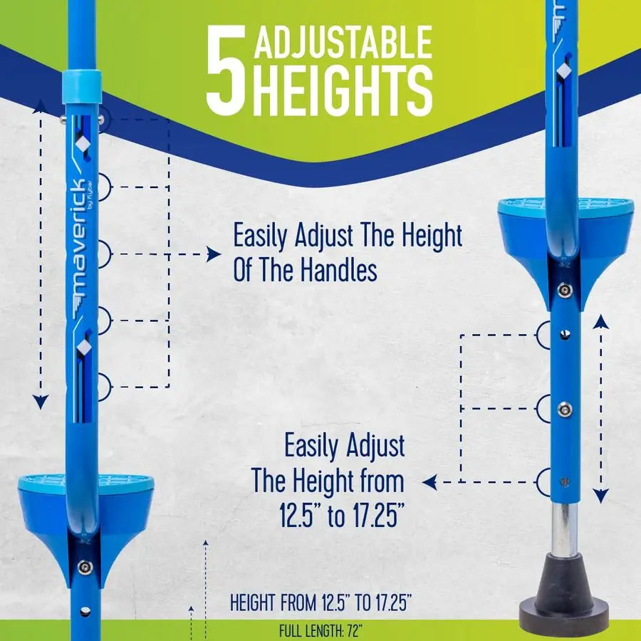 Kids Walking Stilts With Adjustable Heights Sturdy Easy Assembly Outdoor