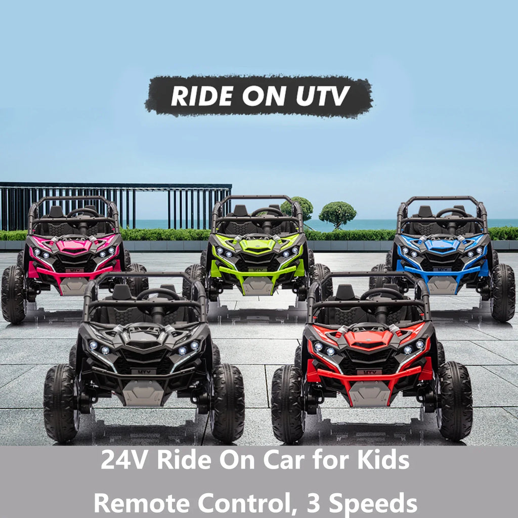 24V 4WD Ride On Car For Kids With Remote Control 2 Seater