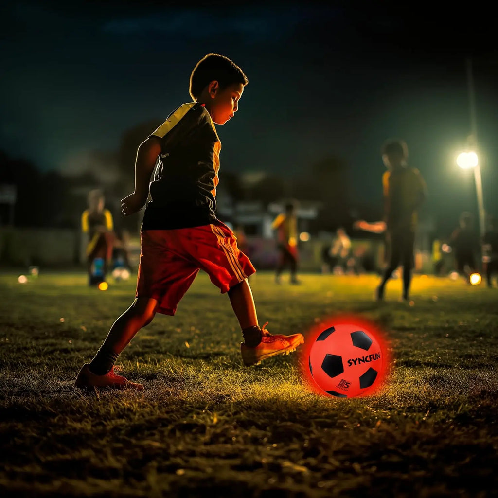 Joyfy Glow in the Dark Light Up Soccer Ball