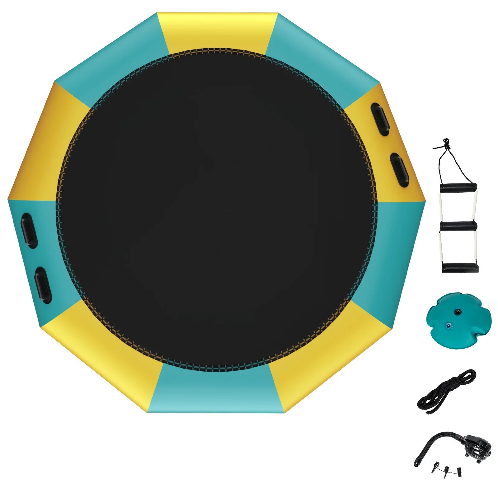 MULTIGOT Inflatable Water Bouncer Splash Trampoline