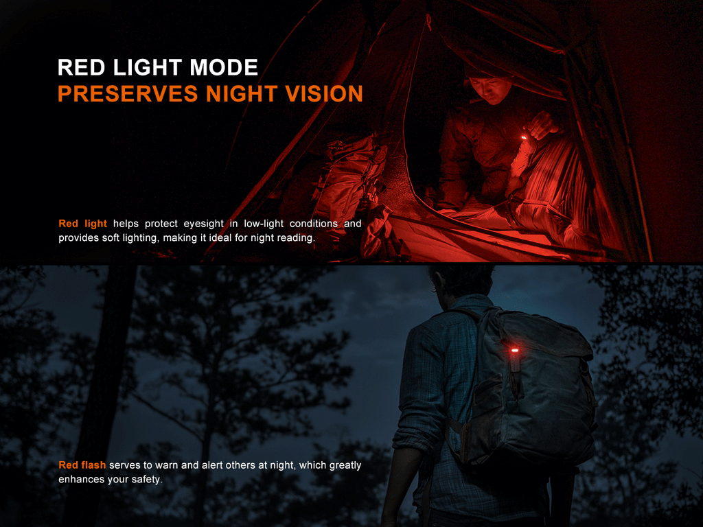 Fenix SW05R Multipurpose Clip-On Light with Red or UV Output