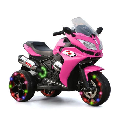Jueshuai Outdoor 12V Electric Kids Motorcycle LED Lights Bluetooth Music