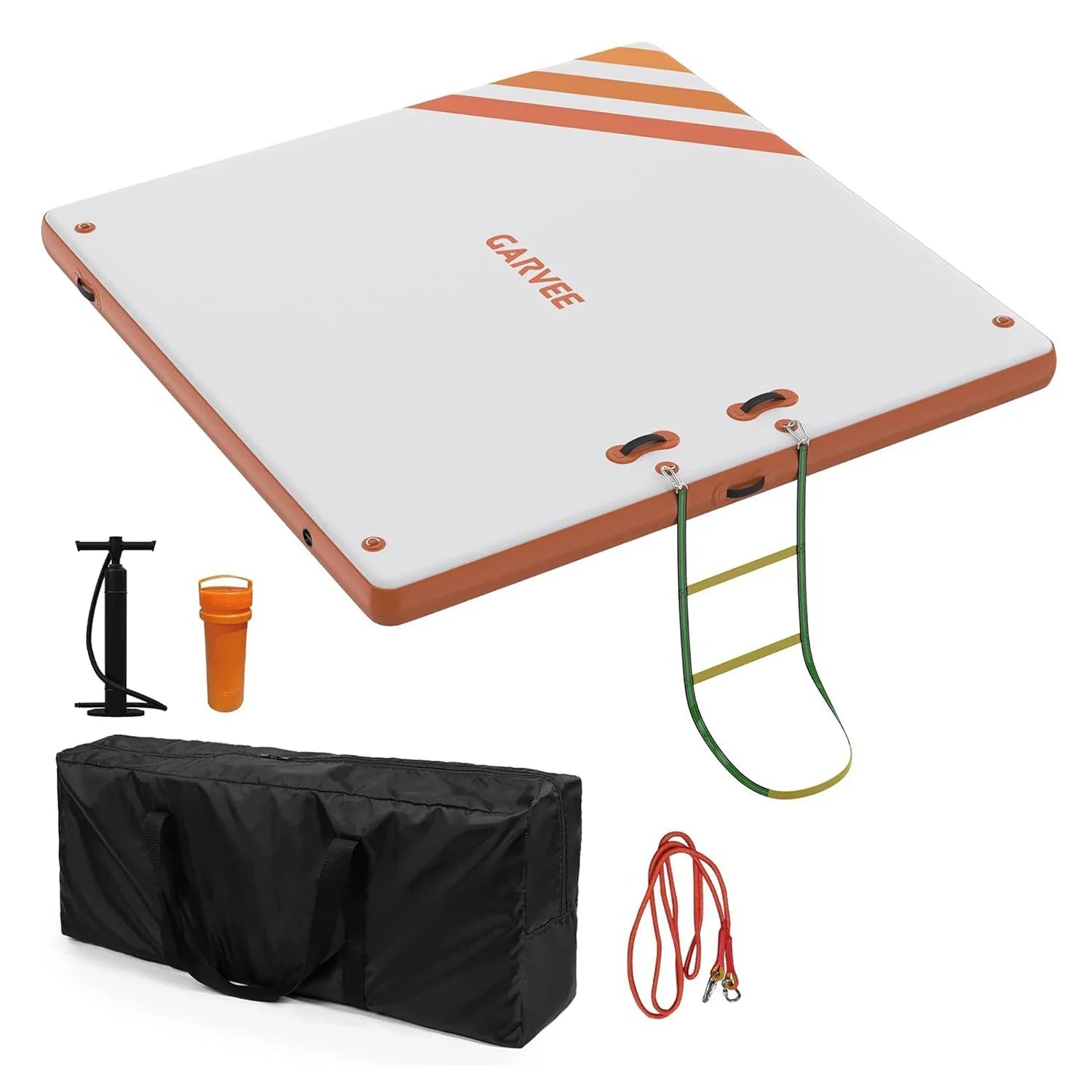 Inflatable Floating Dock for Lakes Swim Platform Island Raft Mat