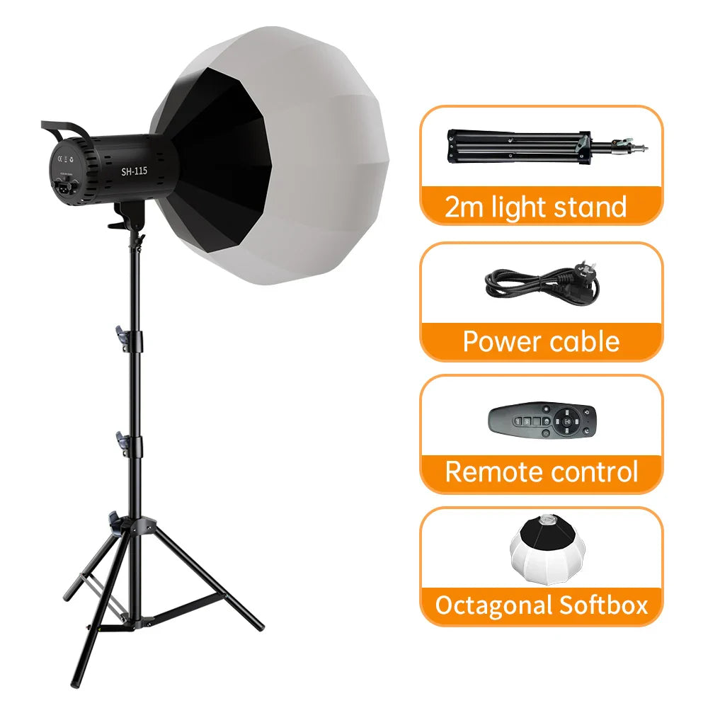 SH Bowens Lighting LED Video Studio Light 220V Daylight 3000K-6000K