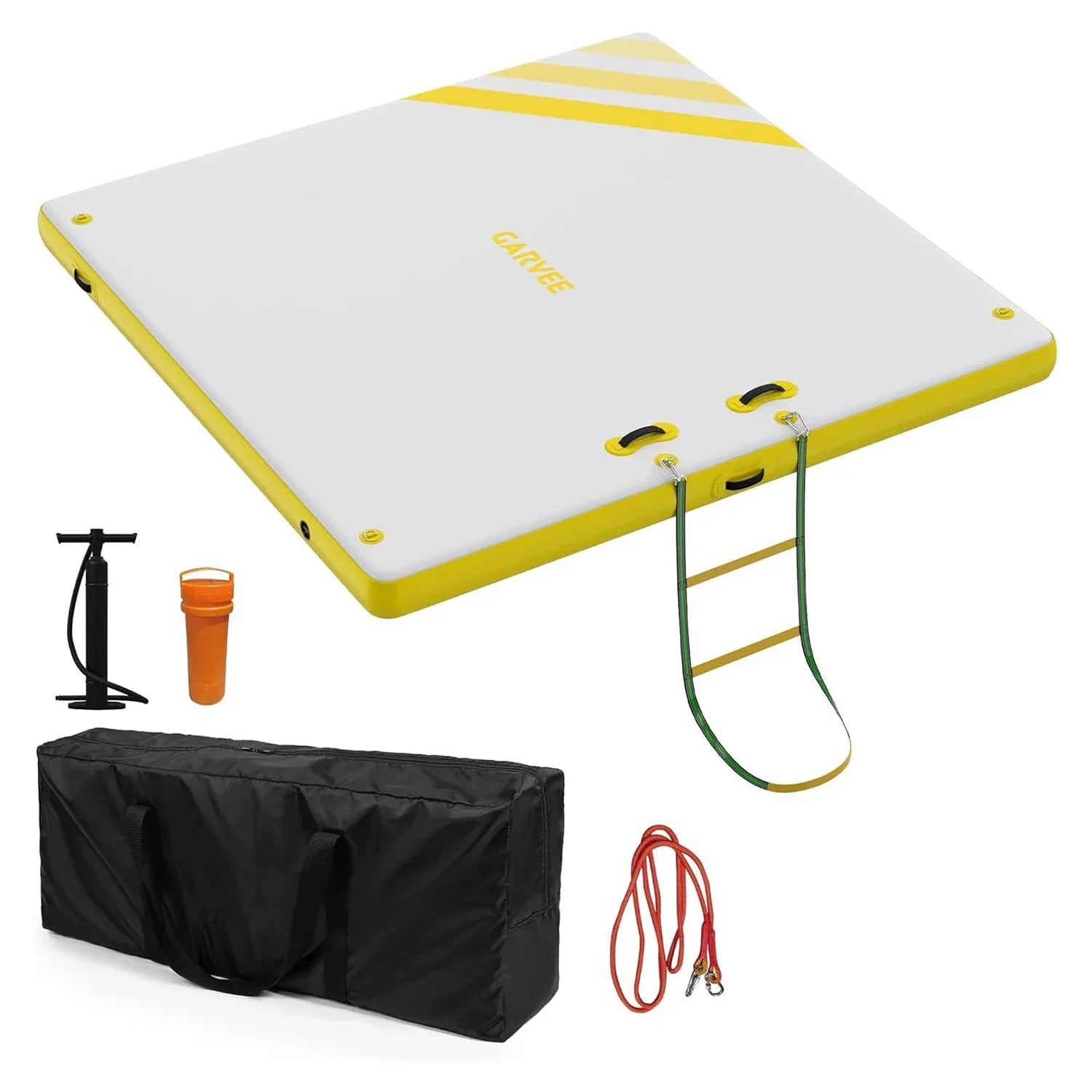 Inflatable Floating Dock for Lakes Swim Platform Island Raft Mat