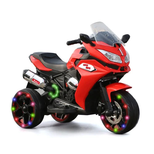 Jueshuai Outdoor 12V Electric Kids Motorcycle LED Lights Bluetooth Music