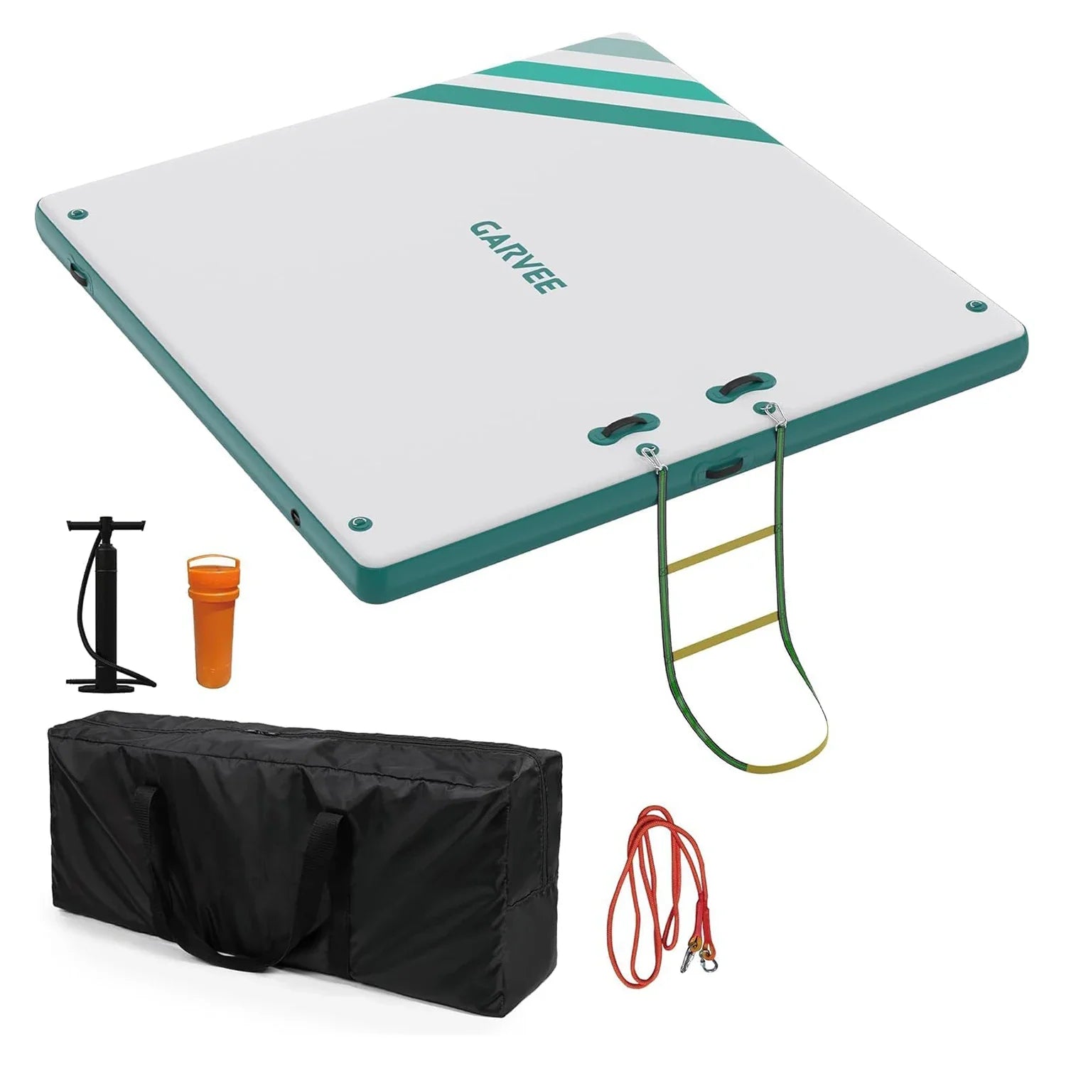 Inflatable Floating Dock for Lakes Swim Platform Island Raft Mat