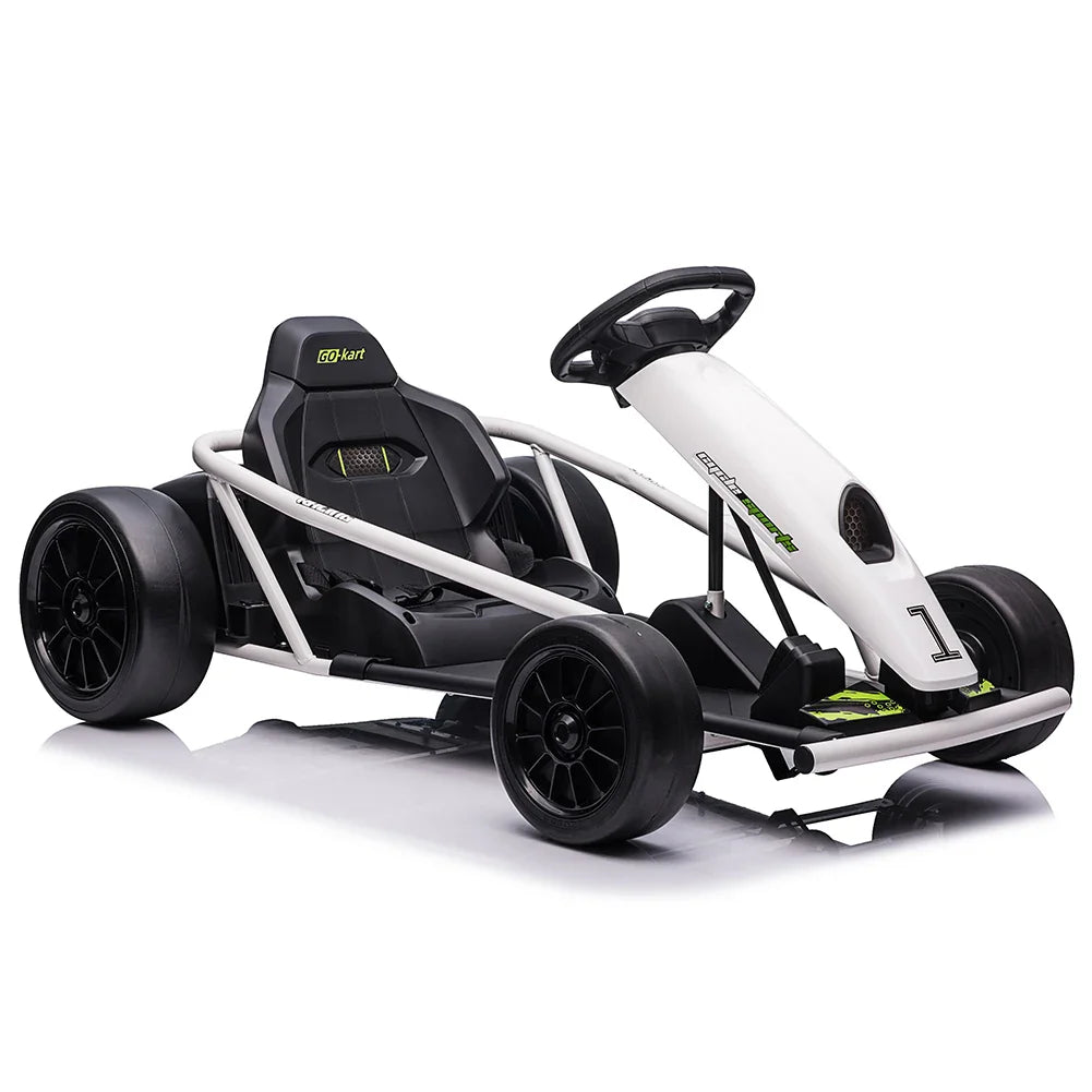24V Electric Go Kart For Kids 8 To 12 Dual 300W Motors Ride On Toy