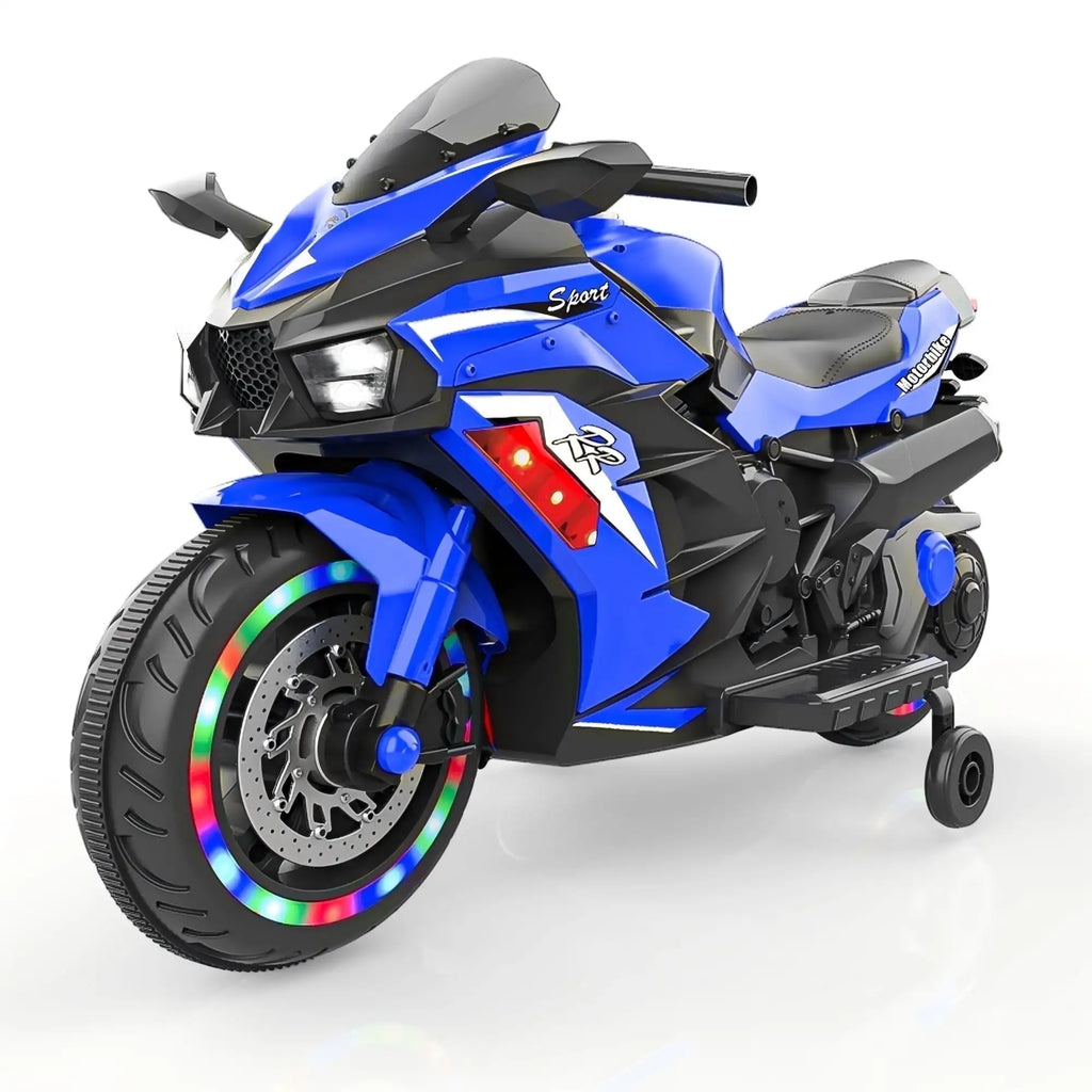 Jueshuai Outdoor 12V Electric Kids Motorcycle LED Lights Bluetooth Music