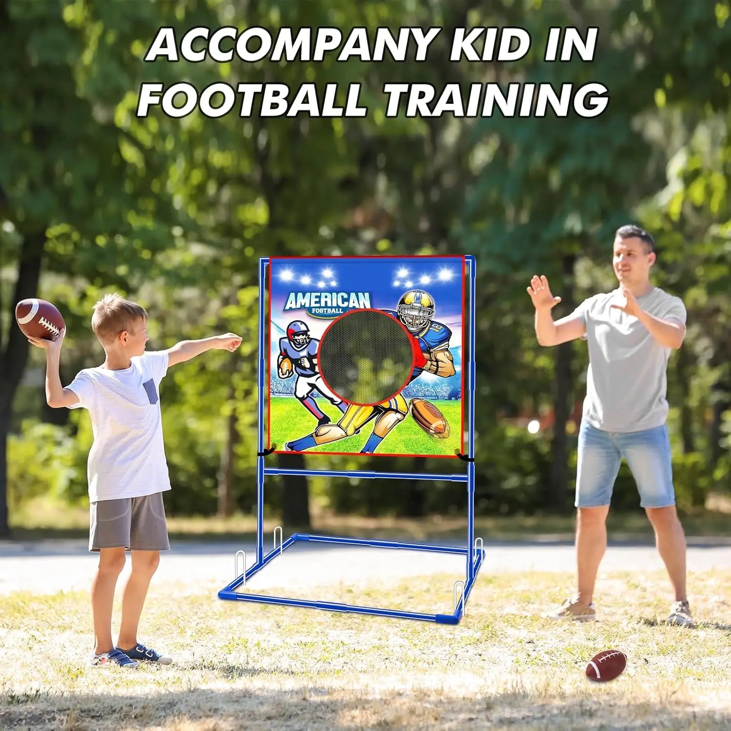 VATOS Indoor Outdoor Football Toss Target Game for Kids