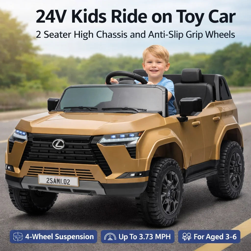 Jueshuai Outdoor 24V Kids Ride On Car 2 Seater Remote