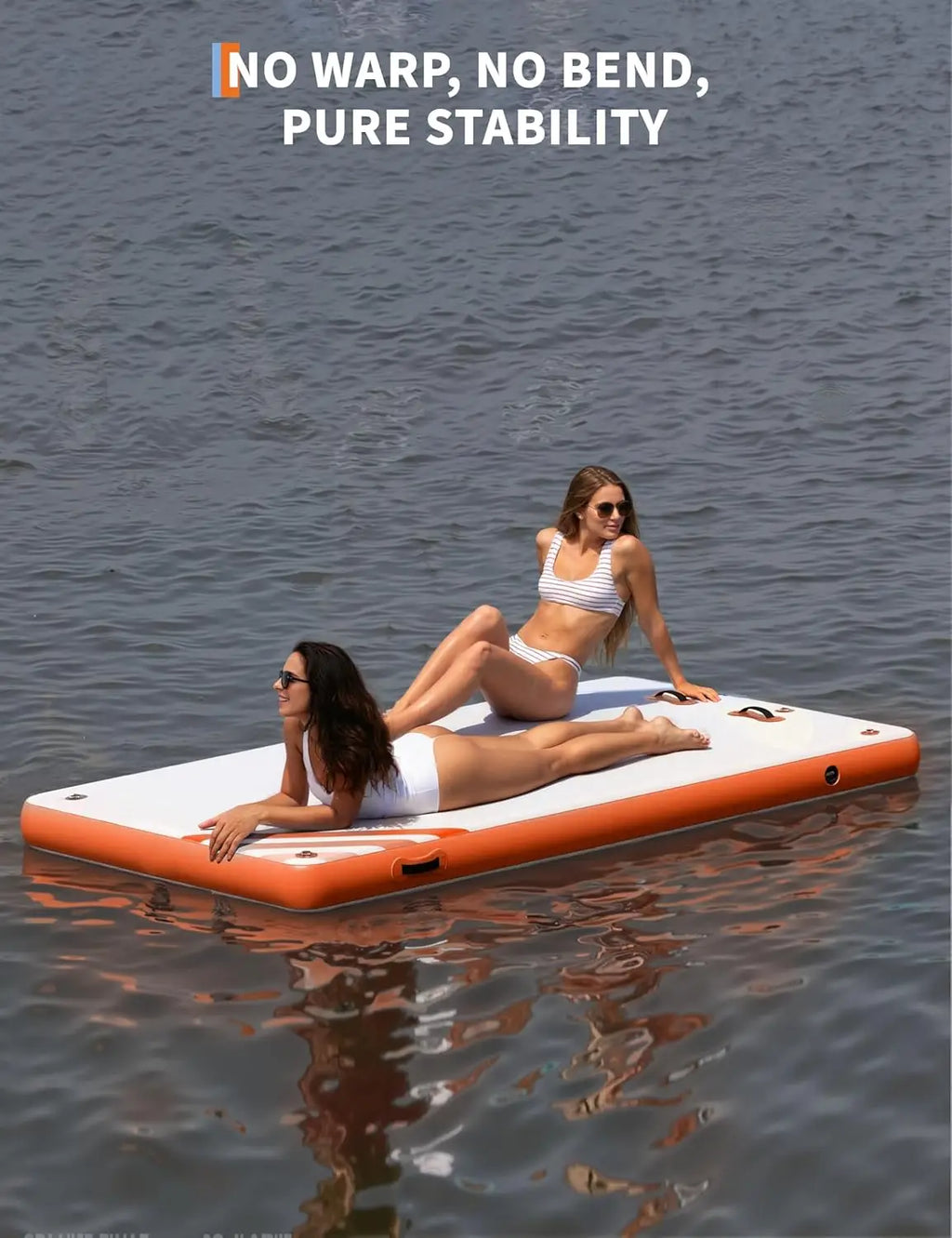 HiMISS Inflatable Floating Dock With Non Slip Surface For Lakes