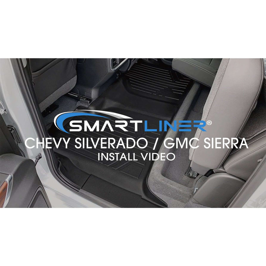 SmartCoverage™ Custom Fit Floor Liners For 2019-2025 1500 Silverado/Sierra Crew Cab 2019-2024 Crew Cab