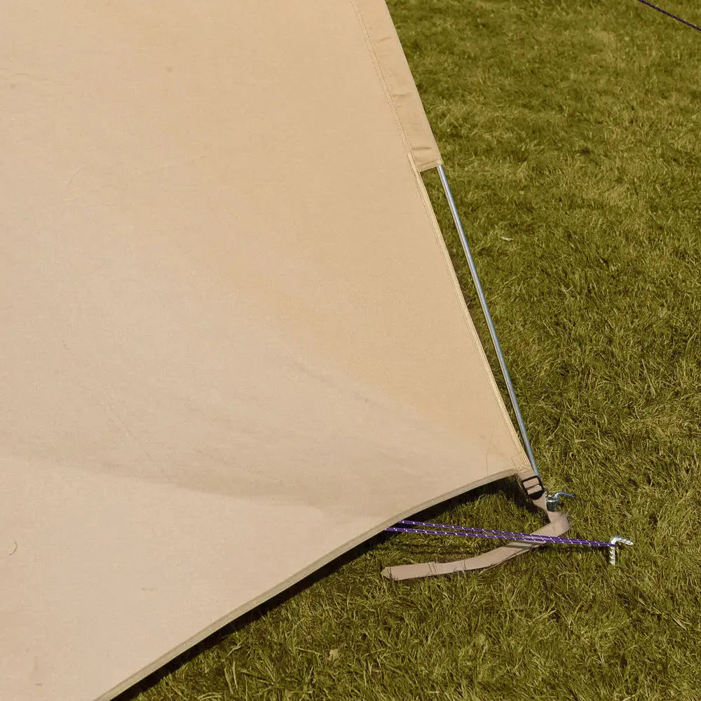 Boutique Camping Bell Tent Curved Canopy Awning
