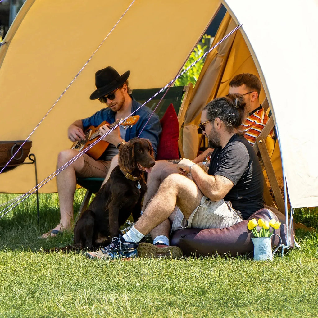 Boutique Camping Bell Tent Curved Canopy Awning