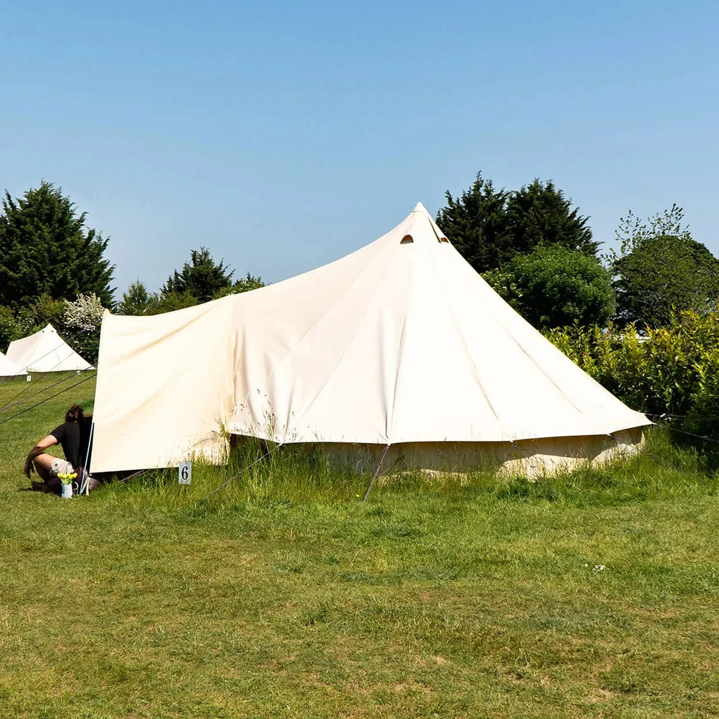 Boutique Camping Bell Tent Curved Canopy Awning
